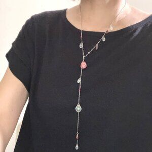 Vintage Swarovski Idyllia Necklace – heart shape with 11 crystals (long)